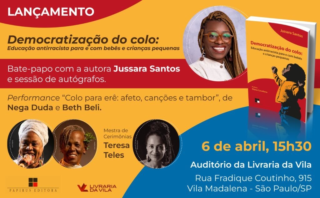 livro Democratização do colo: Educação antirracista para e com bebês e crianças pequenas